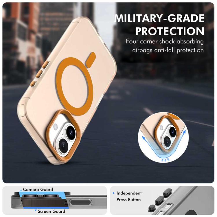 For iPhone 17 ENKAY Hat-Prince MagSafe Candy Color Phone Case with Thick Adhesive Glass Film(Purple) by ENKAY