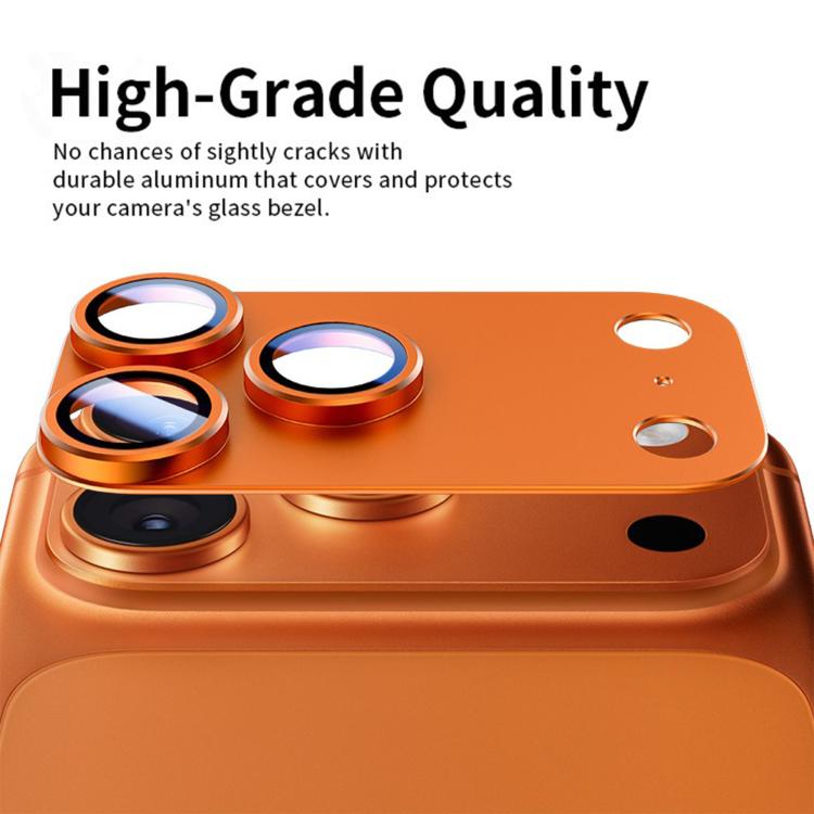 For iPhone 17 Pro Kalebol Armor Full-Coverage Metal Lens Ring Protector Film(Orange) by Kalebol