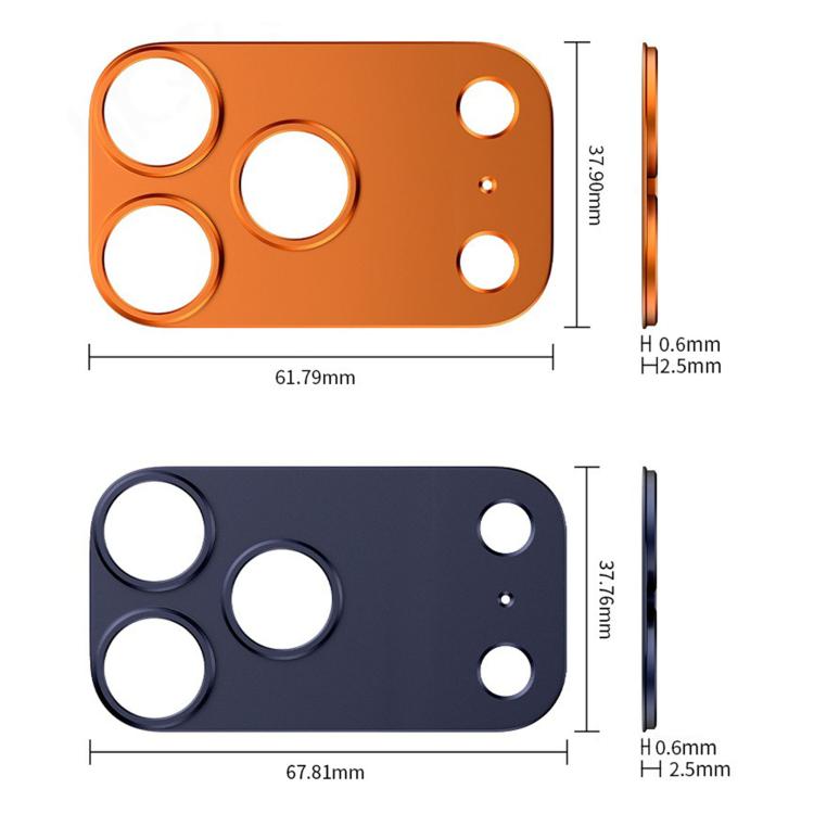 For iPhone 17 Pro Max Kalebol Metal Convex Hollow Lens Protector Ring(Black) by Kalebol