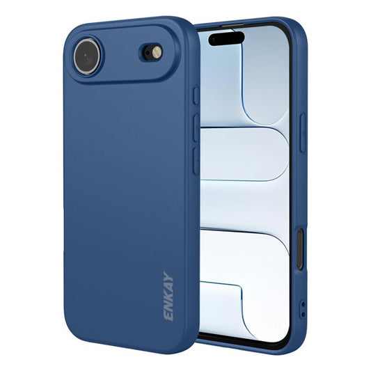 For iPhone Air ENKAY Liquid Silicone Soft Shockproof Phone Case(Dark Blue) by ENKAY