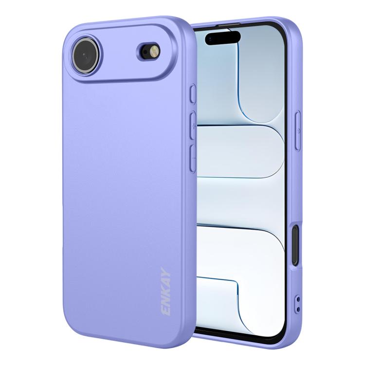 For iPhone Air ENKAY Liquid Silicone Soft Shockproof Phone Case(Purple) by ENKAY