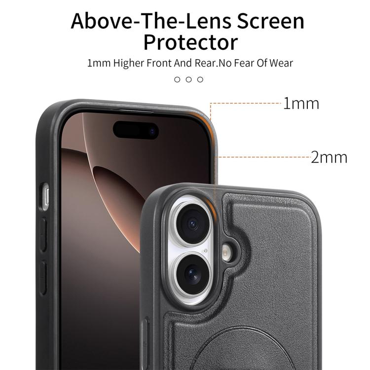 For iPhone 17 CaseNeo Finger Grip Wristband MagSafe Back Phone Case(Black) by CaseNeo