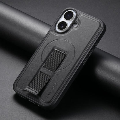 For iPhone 17 CaseNeo Finger Grip Wristband MagSafe Back Phone Case(Black) by CaseNeo