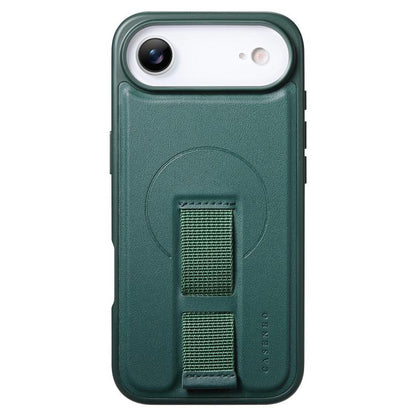 For iPhone Air CaseNeo Finger Grip Wristband MagSafe Back Phone Case(Green) by CaseNeo