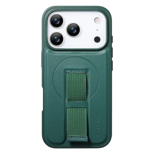 For iPhone 17 Pro Max CaseNeo Finger Grip Wristband MagSafe Back Phone Case(Green) by CaseNeo