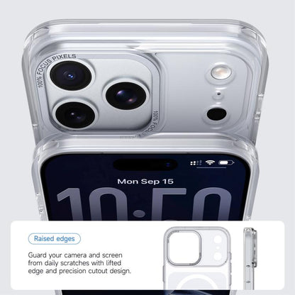 For iPhone 17 Pro Kalebol Transparent Magnetic MagSafe Skin Feel Phone Case(White) by Kalebol