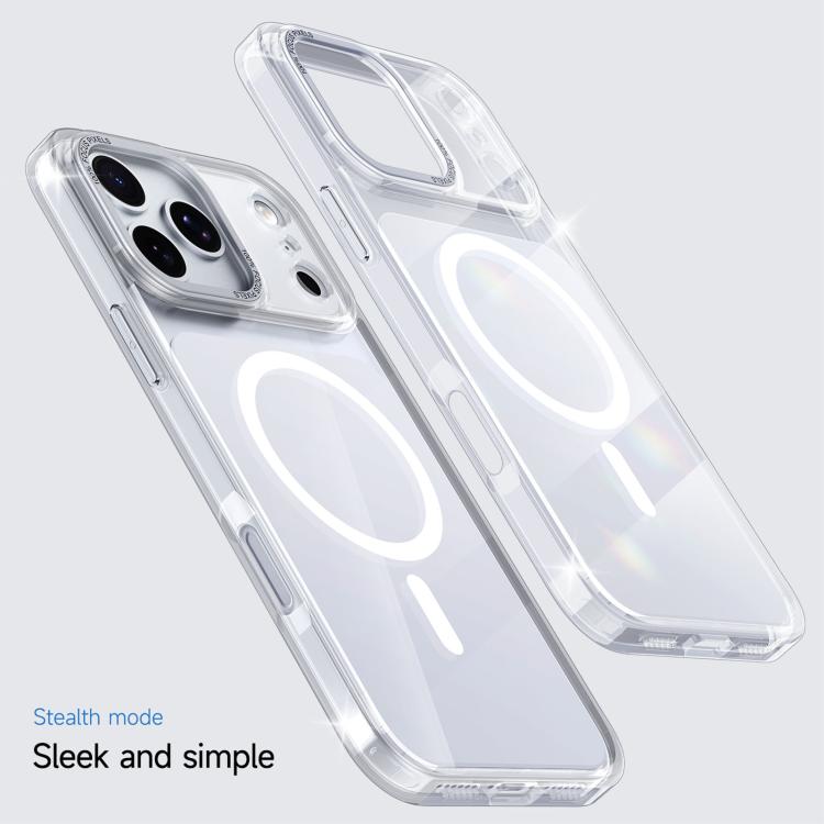 For iPhone 17 Pro Kalebol Transparent Magnetic MagSafe Skin Feel Phone Case(White) by Kalebol