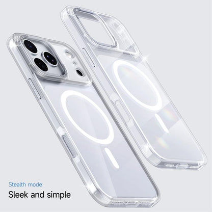 For iPhone 17 Pro Kalebol Transparent Magnetic MagSafe Skin Feel Phone Case(White) by Kalebol