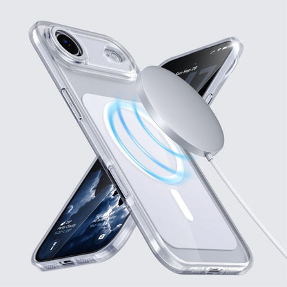 For iPhone Air Kalebol Transparent Magnetic MagSafe Skin Feel Phone Case(White) by Kalebol