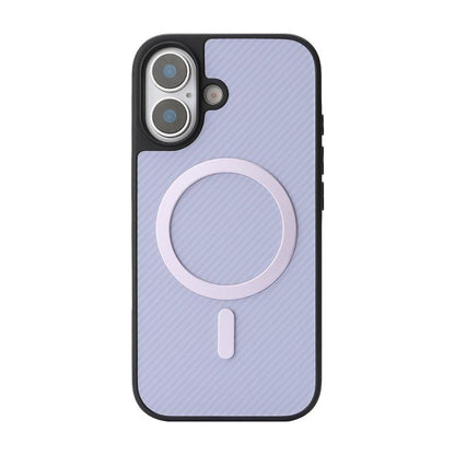 For iPhone 17 Kalebol Carbon Fiber MagSafe Phone Case(Purple) by Kalebol