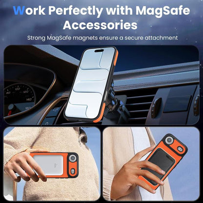 For iPhone Air Kalebol Carbon Fiber MagSafe Phone Case(Orange) by Kalebol