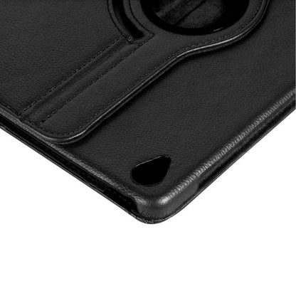 ENKAY 360 Degree Rotation Lichi Texture Leather Case with Holder for HUAWEI MediaPad M6 10.8 2019(Black) by ENKAY