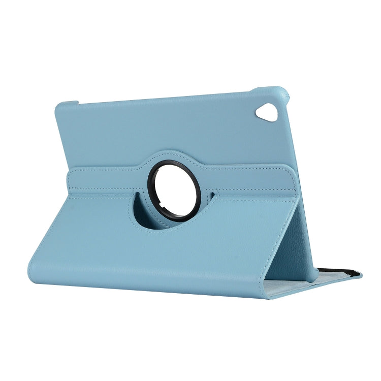 ENKAY 360 Degree Rotation Lichi Texture Leather Case with Holder for HUAWEI MediaPad M6 10.8 2019(Light Blue) by ENKAY