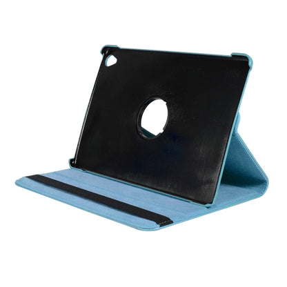 ENKAY 360 Degree Rotation Lichi Texture Leather Case with Holder for HUAWEI MediaPad M6 10.8 2019(Light Blue) by ENKAY