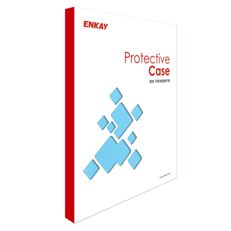 ENKAY 360 Degree Rotation Lichi Texture Leather Case with Holder for HUAWEI MediaPad M6 10.8 2019(Light Blue) by ENKAY