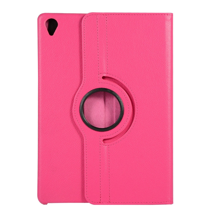 ENKAY 360 Degree Rotation Lichi Texture Leather Case with Holder for HUAWEI MediaPad M6 10.8 2019(Rose) by ENKAY