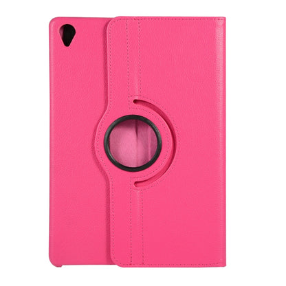 ENKAY 360 Degree Rotation Lichi Texture Leather Case with Holder for HUAWEI MediaPad M6 10.8 2019(Rose) by ENKAY