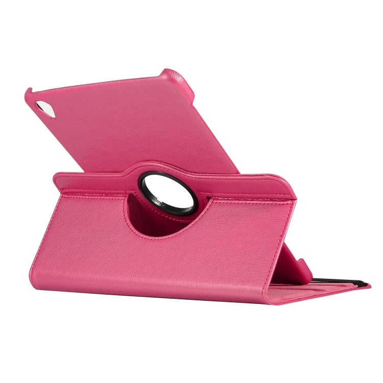 ENKAY 360 Degree Rotation Lichi Texture Leather Case with Holder for HUAWEI MediaPad M6 10.8 2019(Rose) by ENKAY
