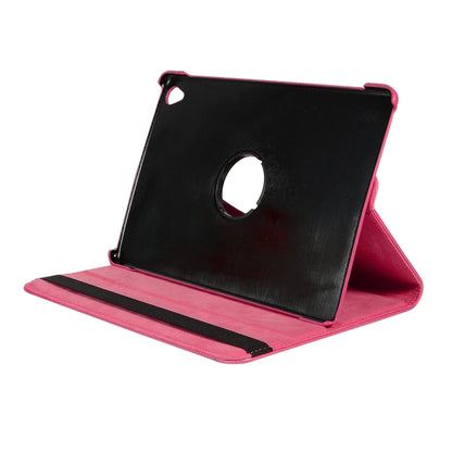 ENKAY 360 Degree Rotation Lichi Texture Leather Case with Holder for HUAWEI MediaPad M6 10.8 2019(Rose) by ENKAY