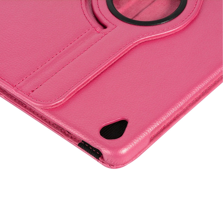 ENKAY 360 Degree Rotation Lichi Texture Leather Case with Holder for HUAWEI MediaPad M6 10.8 2019(Rose) by ENKAY
