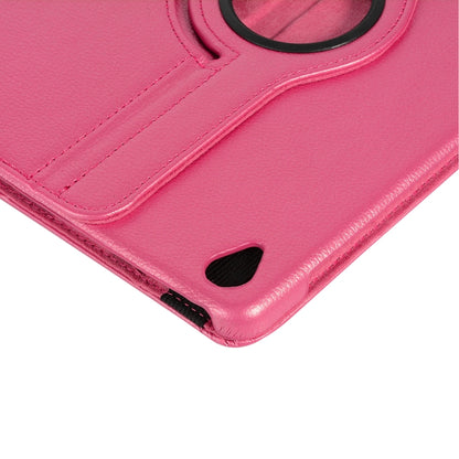 ENKAY 360 Degree Rotation Lichi Texture Leather Case with Holder for HUAWEI MediaPad M6 10.8 2019(Rose) by ENKAY