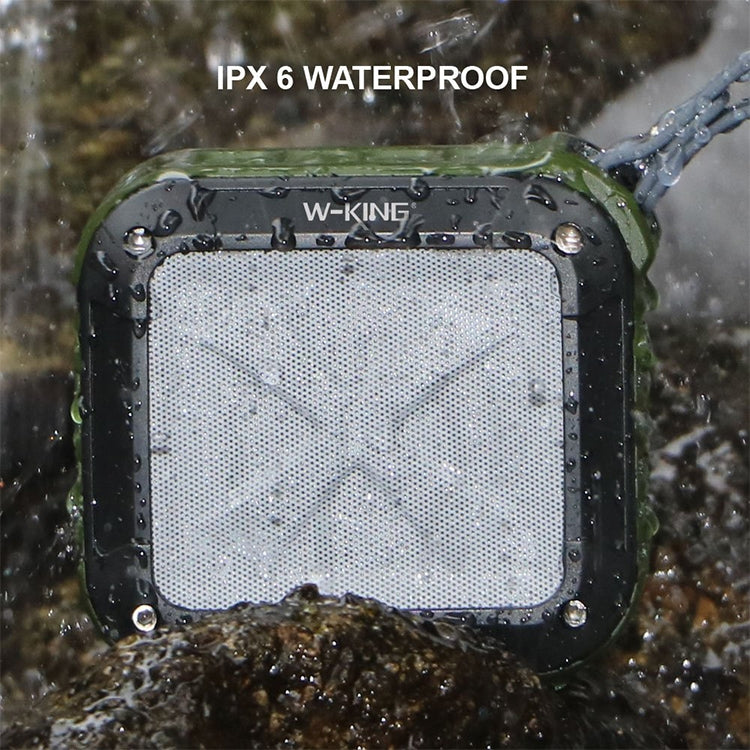 W-KING S7 Mini Wireless Waterproof Loudspeaker With TF/FM/AUX/NFC Bluetooth Bike Speaker(black) by W-KING