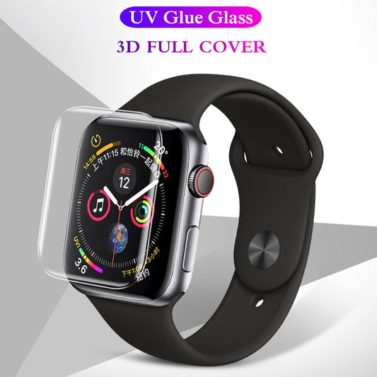 UV Liquid Curved Full Glue Full Screen Tempered Glass for Apple Watch Series 6 / 5 / 4 / SE 3 / SE 2 / SE 1 44mm by bashfashion