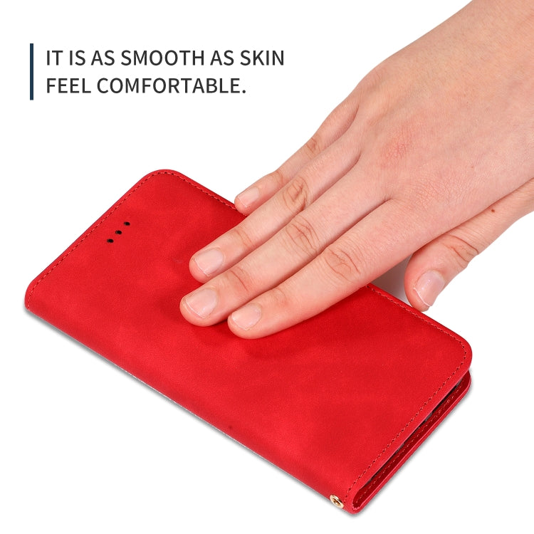For iPhone 11 Pro Retro Skin Feel Business Magnetic Horizontal Flip Leather Case(Red) by bashfashion