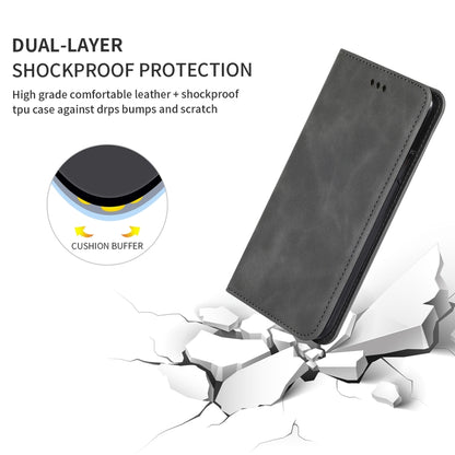 For iPhone 11 Pro Retro Skin Feel Business Magnetic Horizontal Flip Leather Case(Dark Gray) by bashfashion