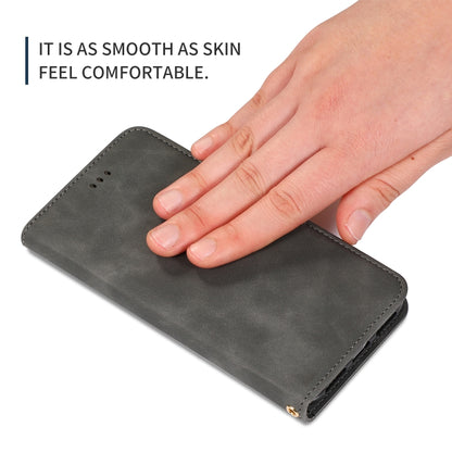 For iPhone 11 Pro Retro Skin Feel Business Magnetic Horizontal Flip Leather Case(Dark Gray) by bashfashion