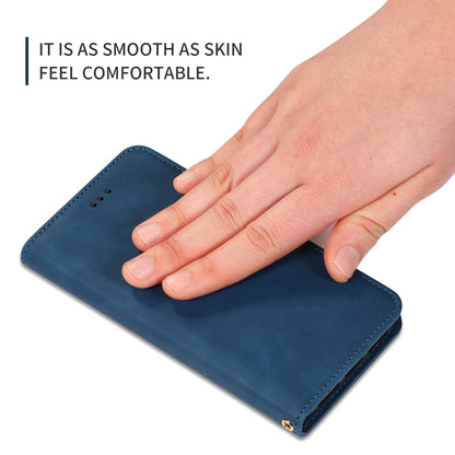 For iPhone 11 Retro Skin Feel Business Magnetic Horizontal Flip Leather Case (Navy Blue) by bashfashion