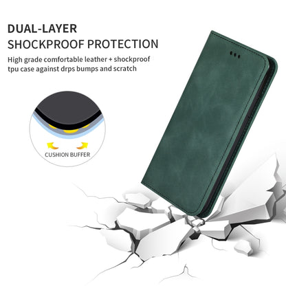 For iPhone 11 Retro Skin Feel Business Magnetic Horizontal Flip Leather Case (Army Green) by bashfashion