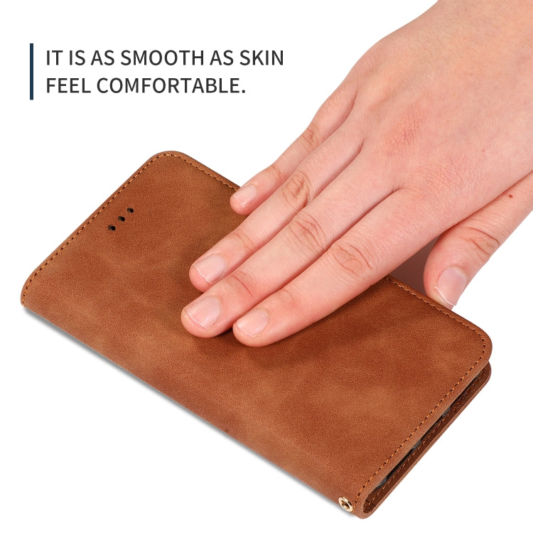 For iPhone 11 Pro Max Retro Skin Feel Business Magnetic Horizontal Flip Leather Case (Brown) by bashfashion
