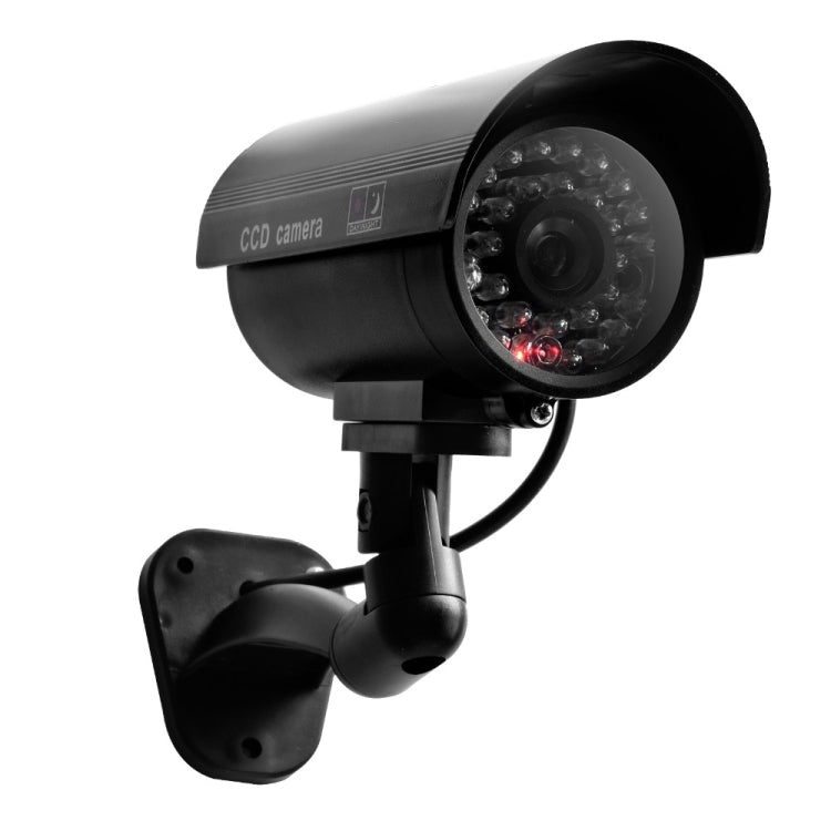 IP66 Waterproof Dummy CCTV Camera With Flashing LED For Realistic Looking for Security Alarm(black) by bashfashion