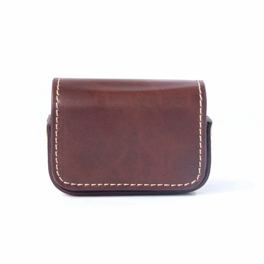 Waterproof Mini Leather Case Storage Carrying Box for DJI OSMO Action / GoPro / SJCAM / Xiaomi Mi Jia(Coffee) by bashfashion