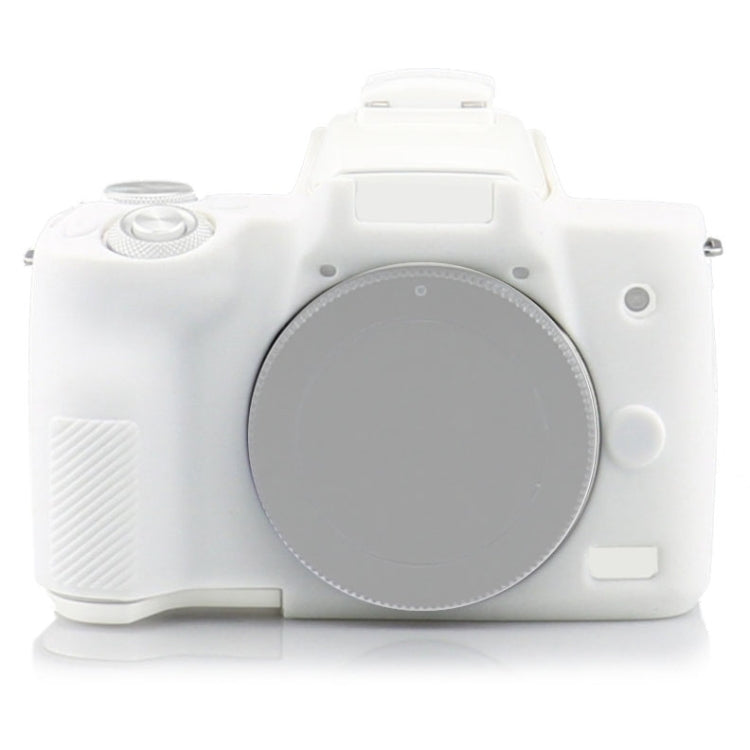 Richwell Silicone Armor Skin Case Body Cover Protector for Canon EOS M50 Body Digital Camera(White) by Richwell