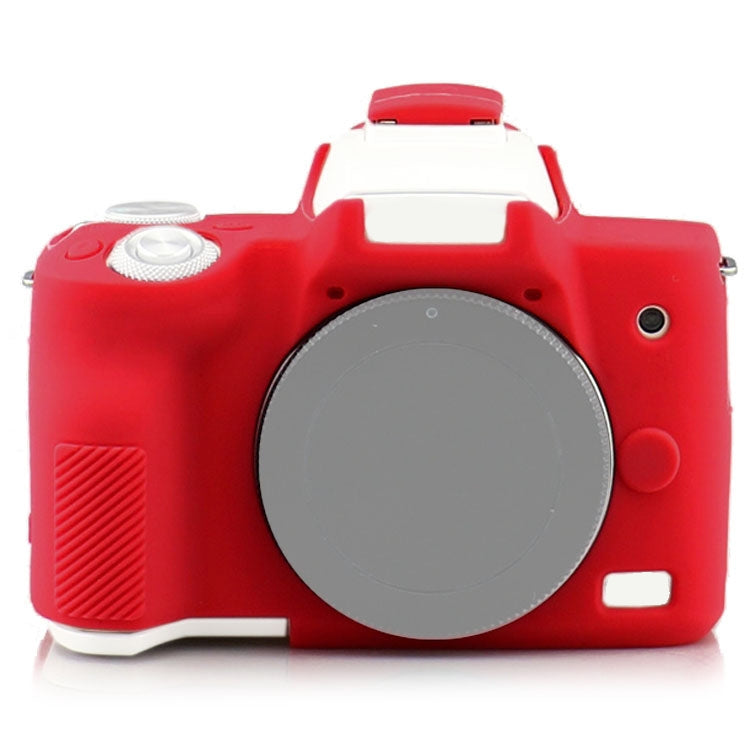 Richwell Silicone Armor Skin Case Body Cover Protector for Canon EOS M50 Body Digital Camera(Red) by Richwell