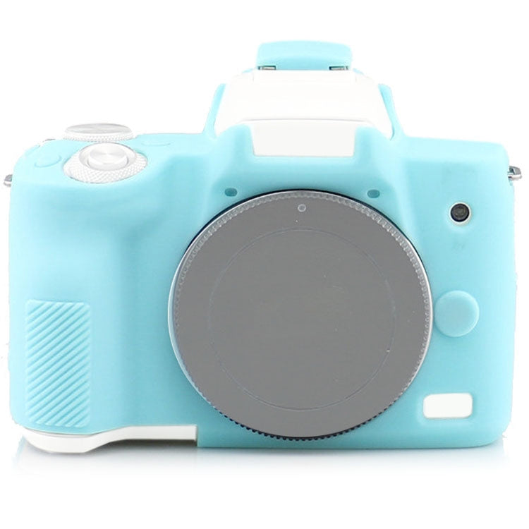 Richwell Silicone Armor Skin Case Body Cover Protector for Canon EOS M50 Body Digital Camera(Sky blue) by Richwell