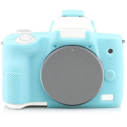 Richwell Silicone Armor Skin Case Body Cover Protector for Canon EOS M50 Body Digital Camera(Sky blue) by Richwell