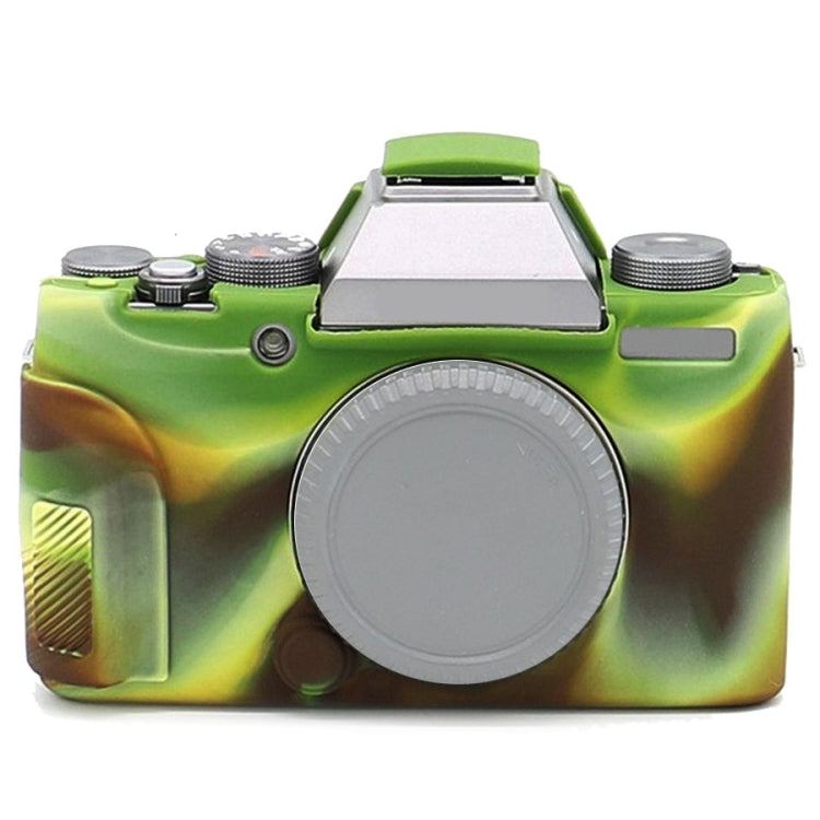 Richwell Soft Silicone TPU Skin Body Rubber Camera Case Bag Full Cover for Fujifilm Fuji X-T100 Digital Camera(Camouflage) by Richwell
