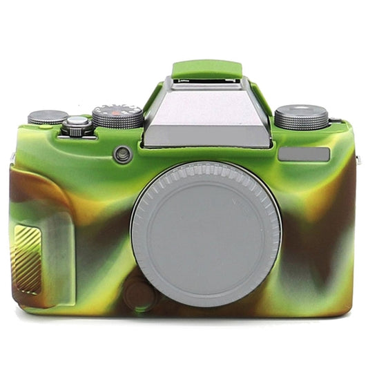 Richwell Soft Silicone TPU Skin Body Rubber Camera Case Bag Full Cover for Fujifilm Fuji X-T100 Digital Camera(Camouflage) by Richwell