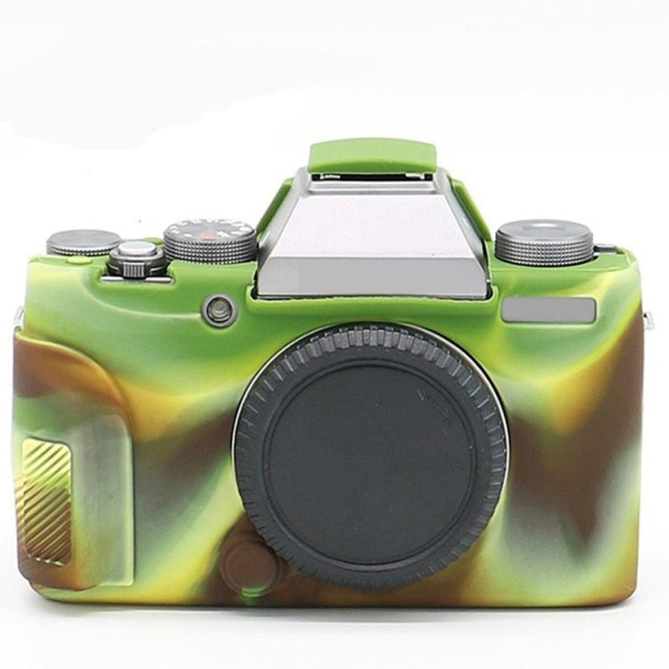 Richwell Soft Silicone TPU Skin Body Rubber Camera Case Bag Full Cover for Fujifilm Fuji X-T100 Digital Camera(Camouflage) by Richwell