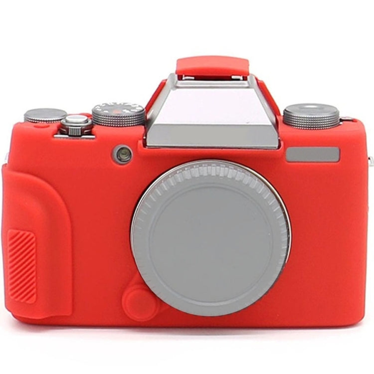 Richwell Soft Silicone TPU Skin Body Rubber Camera Case Bag Full Cover for Fujifilm Fuji X-T100 Digital Camera(Red) by Richwell