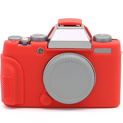Richwell Soft Silicone TPU Skin Body Rubber Camera Case Bag Full Cover for Fujifilm Fuji X-T100 Digital Camera(Red) by Richwell