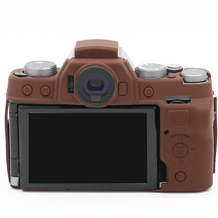 Richwell Soft Silicone TPU Skin Body Rubber Camera Case Bag Full Cover for Fujifilm Fuji X-T100 Digital Camera(Coffee) by Richwell