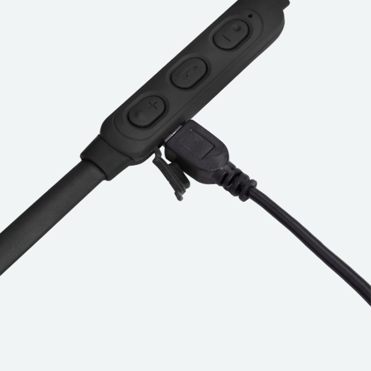 DM-22 Magnetic Bluetooth Earphone DM-22 Neckband Sport headset with Mic Wireless Handsfree Earphoness(Black) by bashfashion