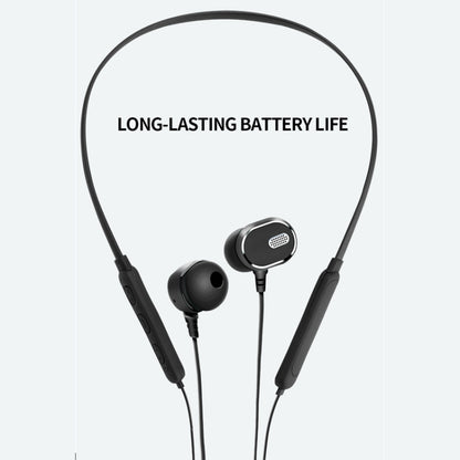 DM-22 Magnetic Bluetooth Earphone DM-22 Neckband Sport headset with Mic Wireless Handsfree Earphoness(Black) by bashfashion