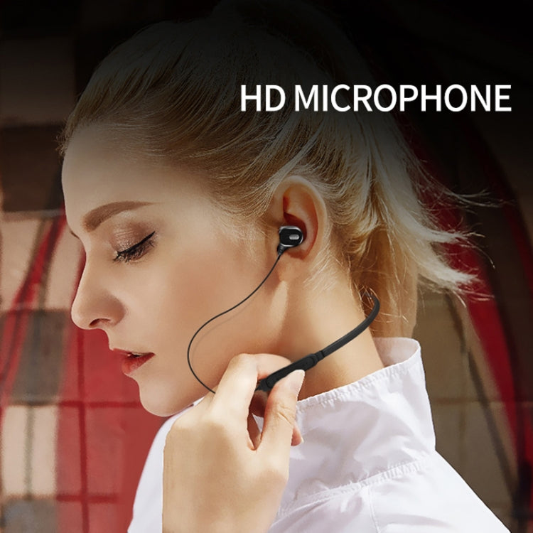 DM-22 Magnetic Bluetooth Earphone DM-22 Neckband Sport headset with Mic Wireless Handsfree Earphoness(Red) by bashfashion