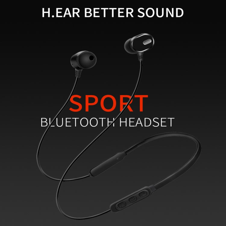DM-22 Magnetic Bluetooth Earphone DM-22 Neckband Sport headset with Mic Wireless Handsfree Earphoness(Red) by bashfashion