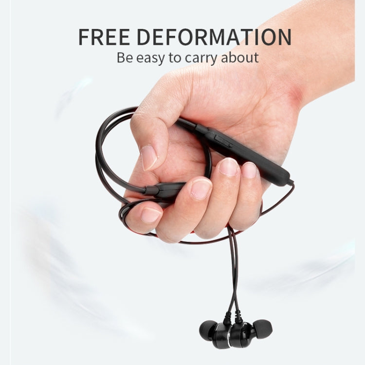 DM-22 Magnetic Bluetooth Earphone DM-22 Neckband Sport headset with Mic Wireless Handsfree Earphoness(Red) by bashfashion